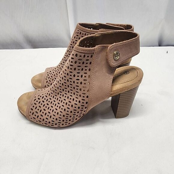 Giani Bernini Womens Joisey Rubber Peep Toe Casual, Rose Perforated Size 7 - Picture 6 of 11